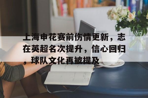 乐动体育官方网站-上海申花赛前伤情更新，志在英超名次提升，信心回归，球队文化再被提及的简单介绍